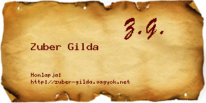 Zuber Gilda névjegykártya
